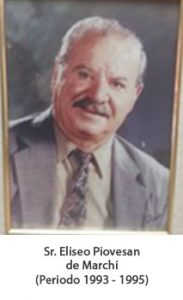 Sr. Eliseo piovesan de marchi. Periodo 1993 — 1995