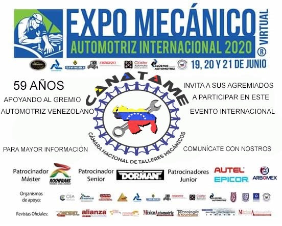 En este momento estás viendo CANATAME PRESENTE EN LA EXPO MECÁNICA VIRTUAL EN MÉXICO