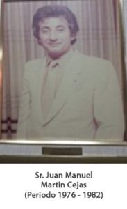 Sr. Juan Manuel Martin Cejas. Periodo 1976 — 1982
