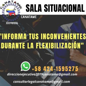 Lee más sobre el artículo SALA SITUACIONAL CANATAME (UNICAMENTE MIEMBROS AFILIADOS)
