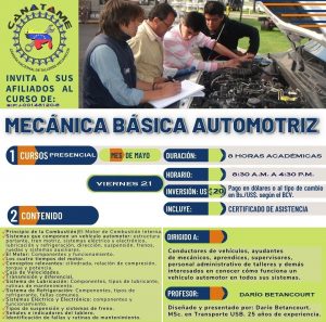 Lee más sobre el artículo CURSO MECÁNICA BÁSICA AUTOMOTRIZ
