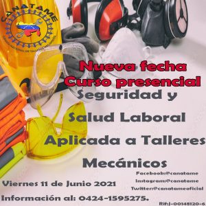 Lee más sobre el artículo CURSO SEGURIDAD Y SALUD LABORAL APLICADA A TALLERES MECÁNICOS