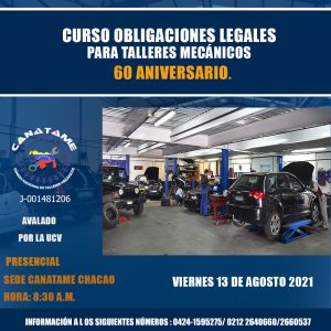 Lee más sobre el artículo CURSO OBLIGACIONES LEGALES PARA TALLERES MECÁNICOS