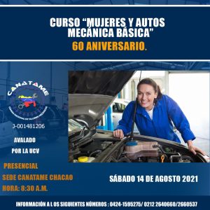 Lee más sobre el artículo CURSO MUJERES Y AUTOS MECÁNICA BÁSICA