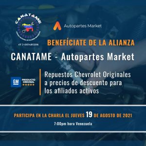 Lee más sobre el artículo CHARLA ALIANZA CANATAME AUTOPARTES MARKET, C.A.