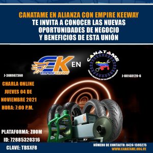 Lee más sobre el artículo CHARLA EN ALIANZA CON EMPIRE KEEWAY