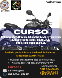Lee más sobre el artículo CURSO MECÁNICA BÁSICA MOTOS DE BAJA CILINDRADA