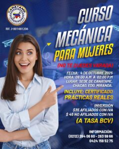 Lee más sobre el artículo MECÁNICA PARA MUJERES (NO TE QUEDES VARADA)