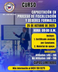 Lee más sobre el artículo CAPACITACIÒN PROCESOS DE FISCALIZACIÓN Y DEBERES FORMALES
